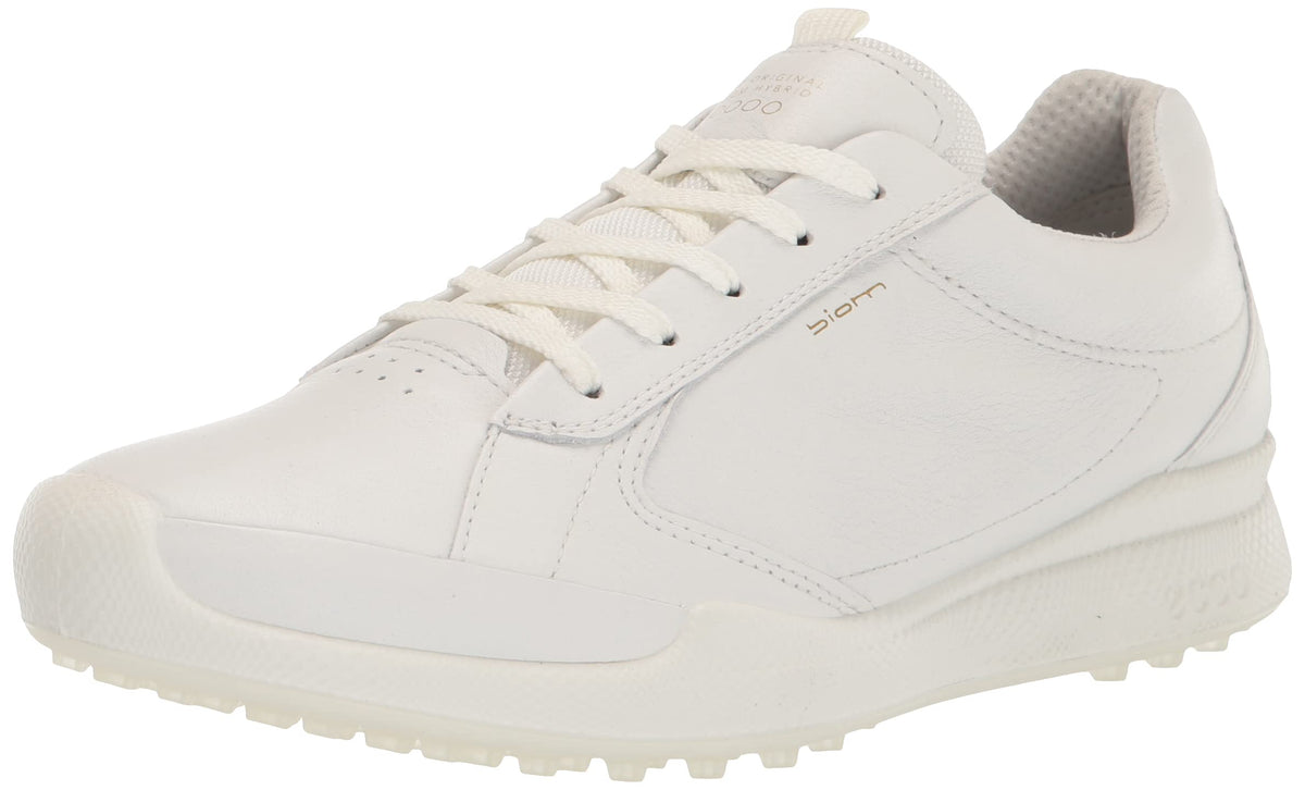 ECCO Women's Biom Hybrid Original Hydromax Water Resistant Golf Shoe, White, 9-9.5