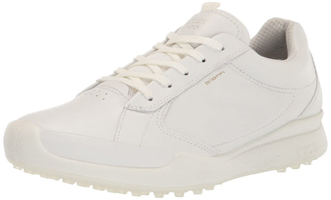 ECCO Women's Biom Hybrid Original Hydromax Water Resistant Golf Shoe, White, 9-9.5