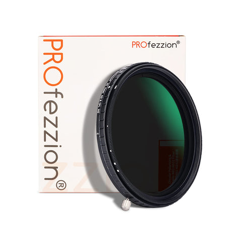 PROfezzion 82mm Variable ND CPL Filter 2 in 1 ND2-ND32 5 Hard Stop VND Filter with Circular Polarising Filter for Canon Nikon Sony Sigma Fujifilm Camera Lens Landscape Photography