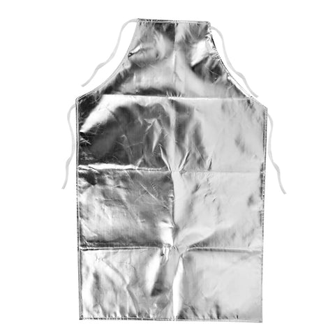 Tiiyee Heat Resistant Apron, 1000Â°C Fireproof Thermal Insulation Aluminum Foil Aprons Peripheral Prevention Suit High Temperature Working Protective Products for Home Kitchen Cooking BBQ Work Safety