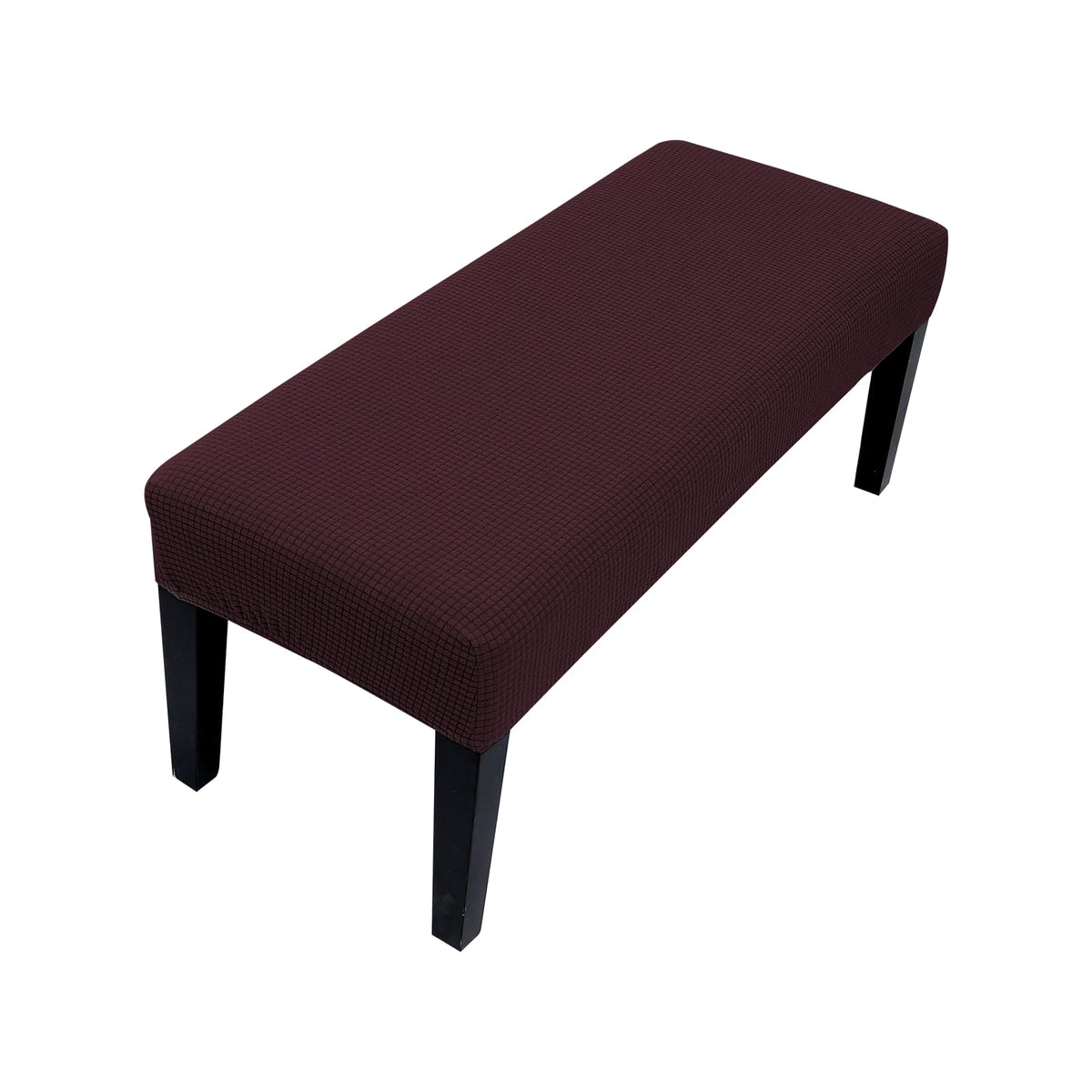 Lollanda Universal Cover for Dining Room Bench, Stretch Dining Bench Cover, Elastic Stretch Cover for Hotel, Banquet, Restaurant, Living Room, Bedroom (Coffee Colour)