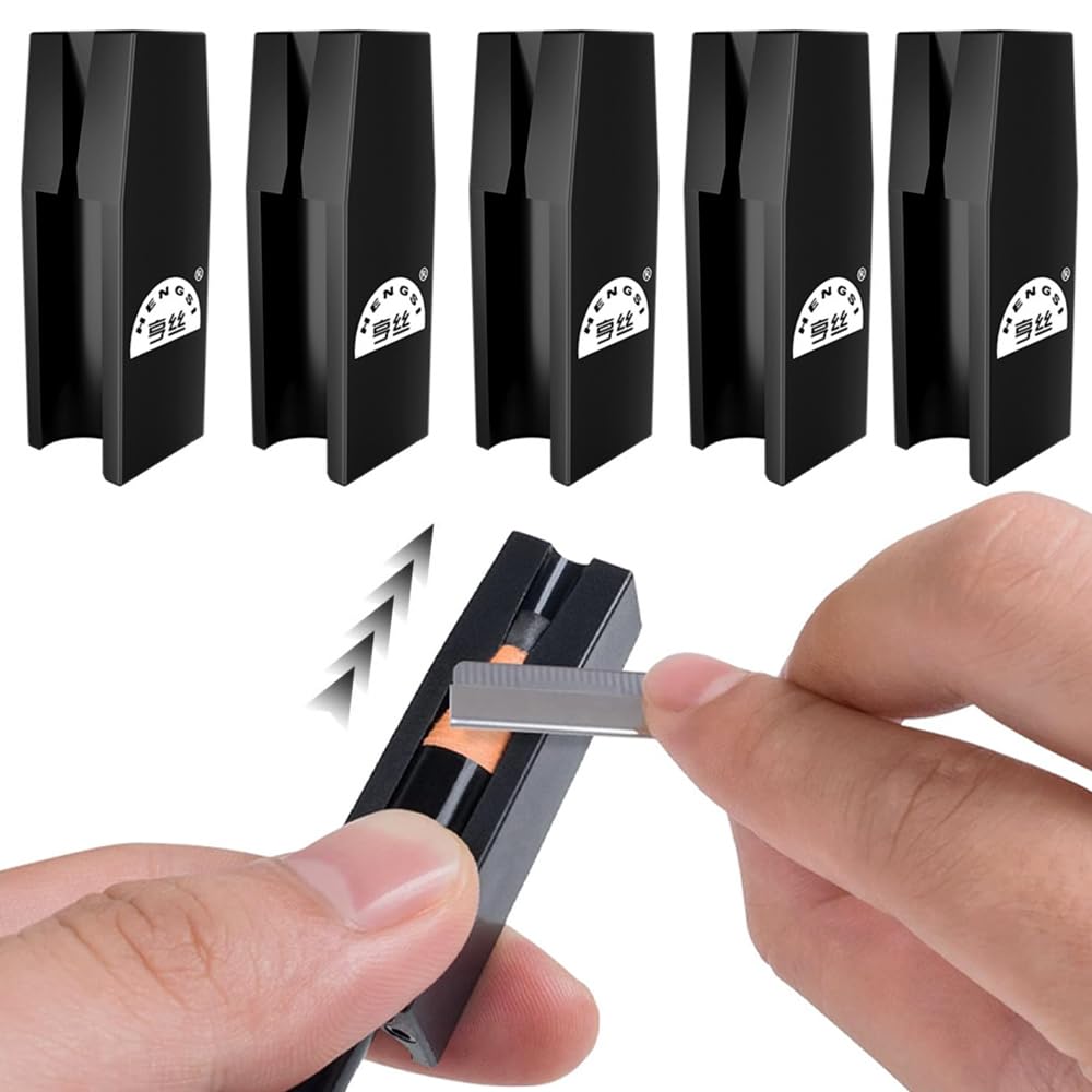 5 Pcs Eyebrow Pencil Sharpener, 2 in 1 Duckbill-Shape Eyebrow Sharpener Auxiliary Tool Peel Off Brow Pencils for Beginners and Professional