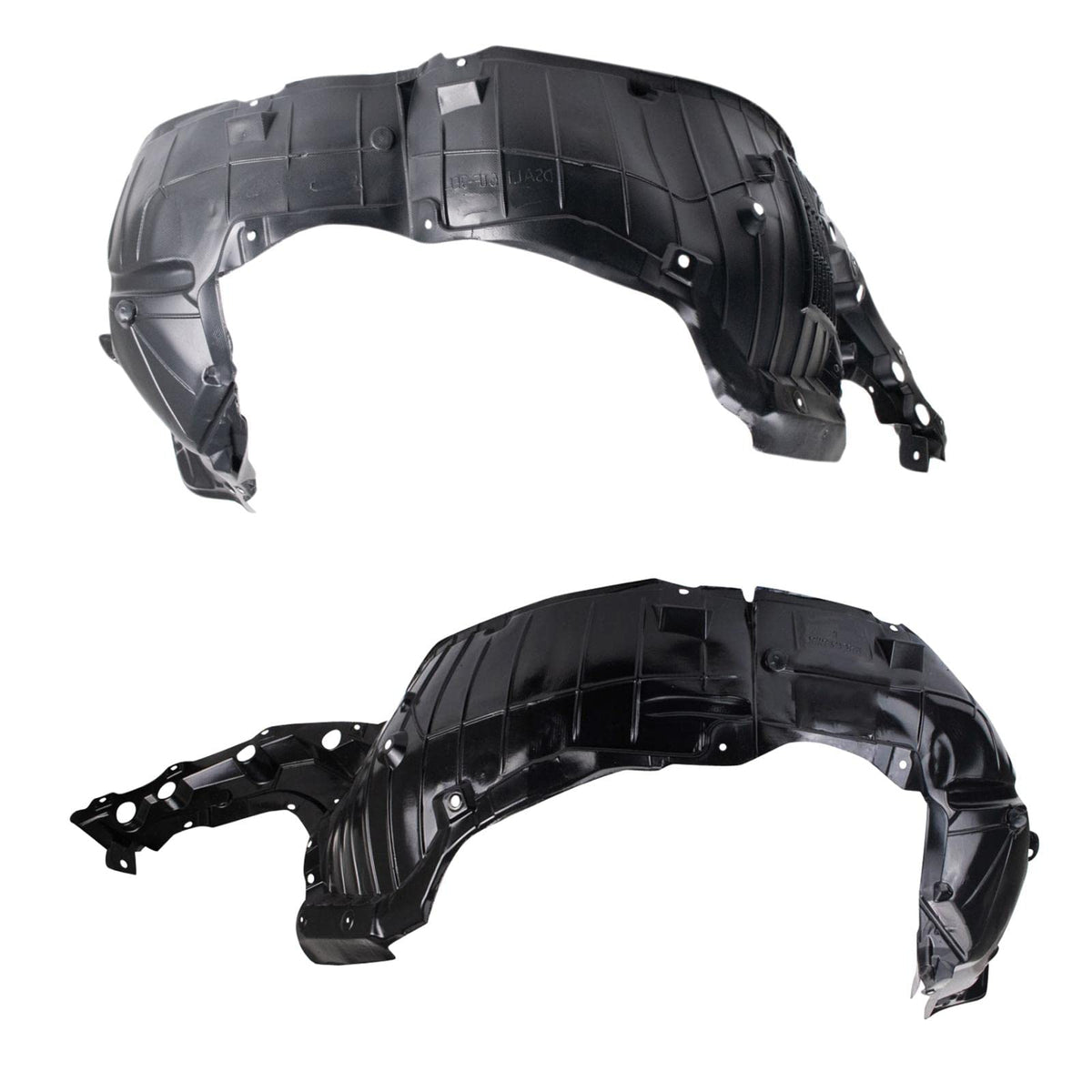 TRQ Front Inner Fender Liner Set Compatible with 2016-2018 Nissan Altima NI1248150 NI1249150