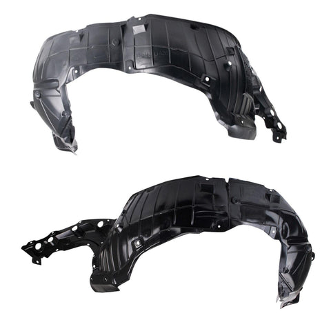 TRQ Front Inner Fender Liner Set Compatible with 2016-2018 Nissan Altima NI1248150 NI1249150