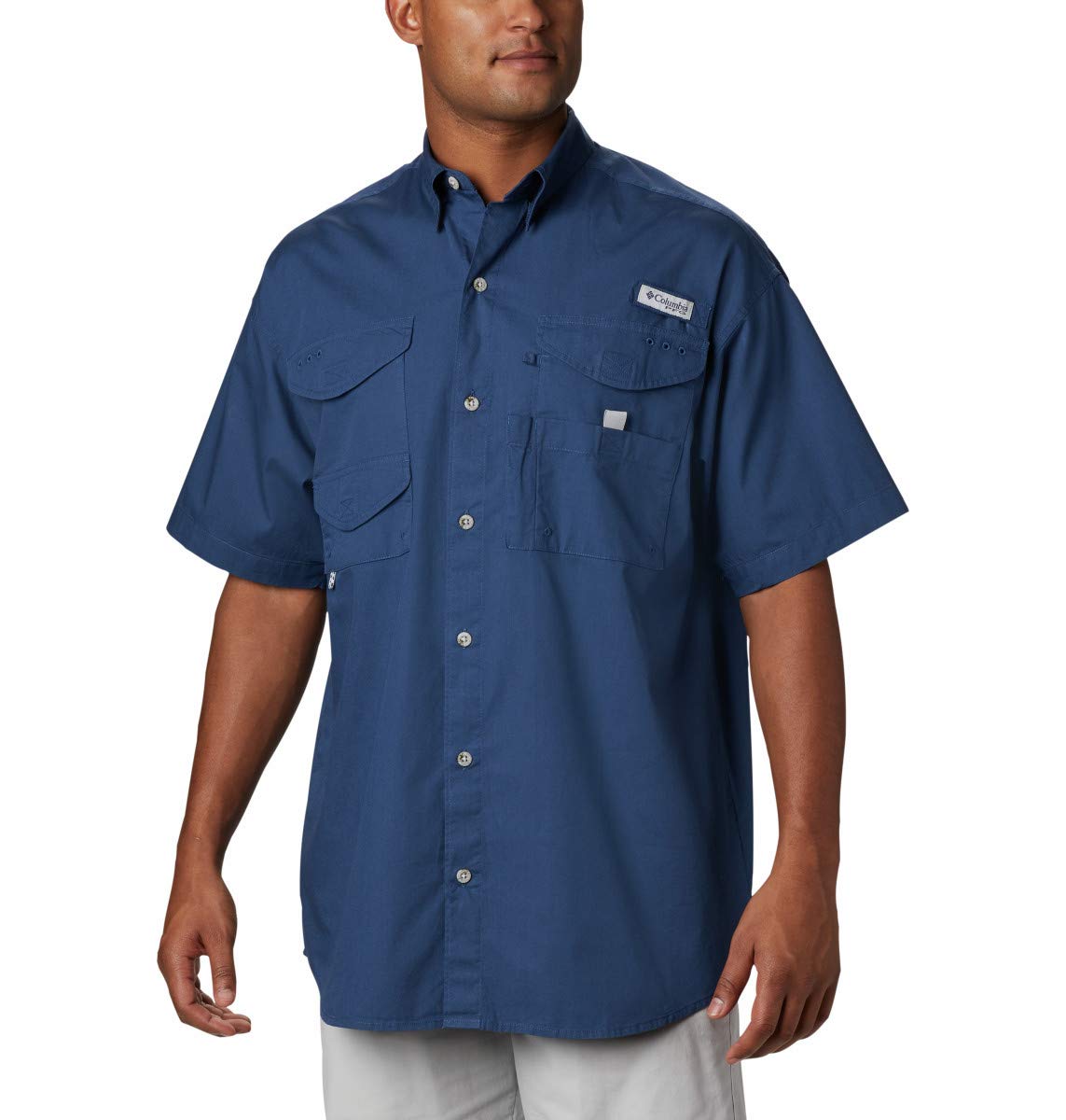 Columbia Men's PFG Bonehead Long Sleeve Shirt, Carbon, 5XT