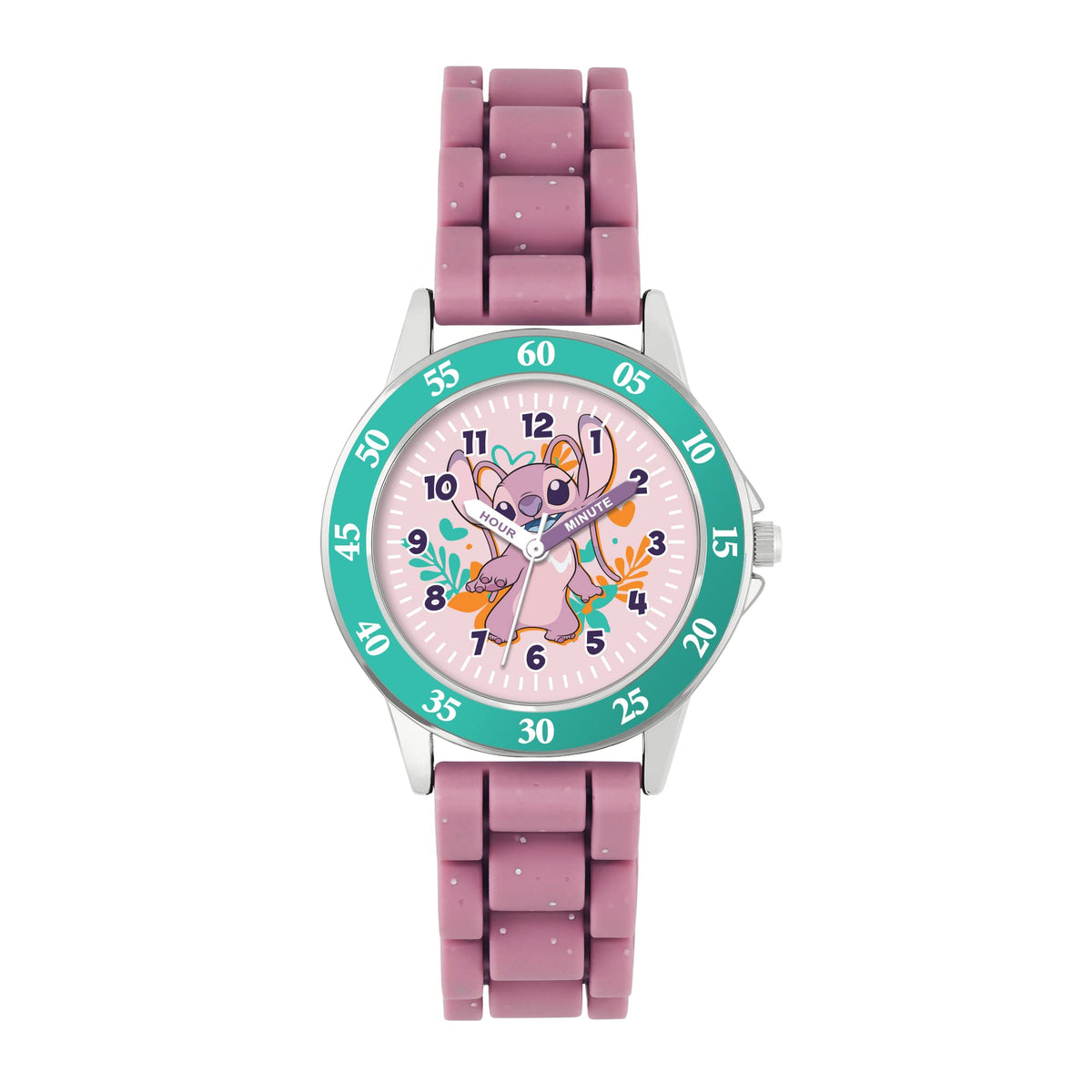 Grehge Stitch Pink Angel Time Teacher Watch LAS9014