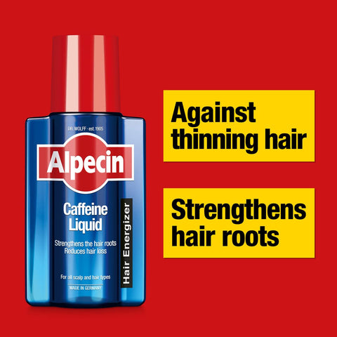 Alpecin Caffeine Liquid Hair Tonic 2x 200ml | Against Thinning Hair | Natural Hair Growth for Men | Energizer for Strong Hair | Hair Care for Men Made in Germany