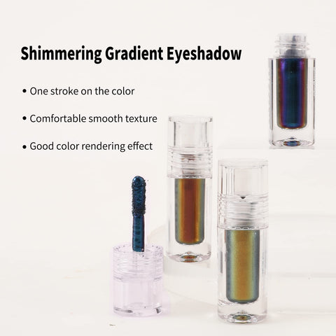 Boobeen MultiChrome Eyeshadow Glitter, Chameleon Liquid Eyeshadow Shimmer, Color Shifting Eye Shadow Makeup, No Crease