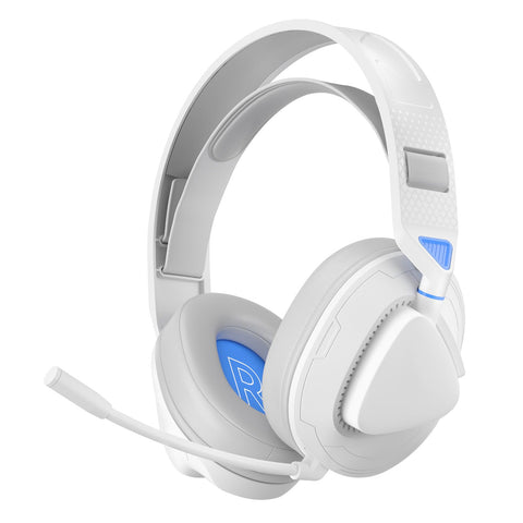Gaming Headphones, Multifunctional Buttons Wired Gaming Headphones 4 Modes for Computer (White Blue)