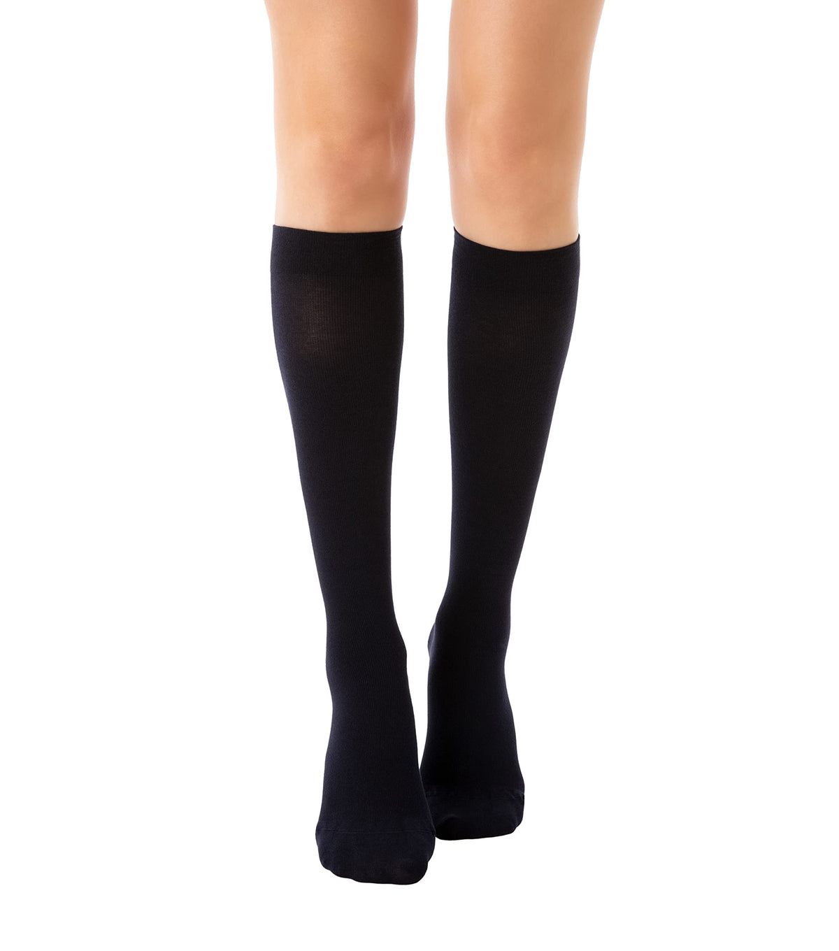 Relaxsan 815 (Blue, XL) Compression socks for Women and Men 15-20 mmHg Knee High, Compression Stockings in Lightweight Cotton