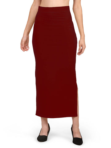 Mehrang Saree Shapewear Petticoat For Women, Shape Wear For Sarees X-Large Maroon