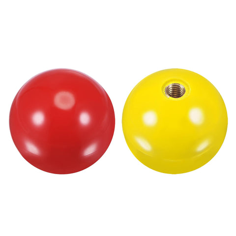 uxcell Joystick Head Rocker Ball Top Handle Arcade Game Replacement Red/Yellow