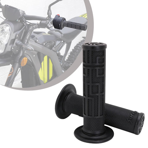 1 Pair Motorcycle Handlebar Grips,Motorcycle Handle Bar Hand Grips Non-slip for Electric Bike Sur Ron Light Bee S/X-Black