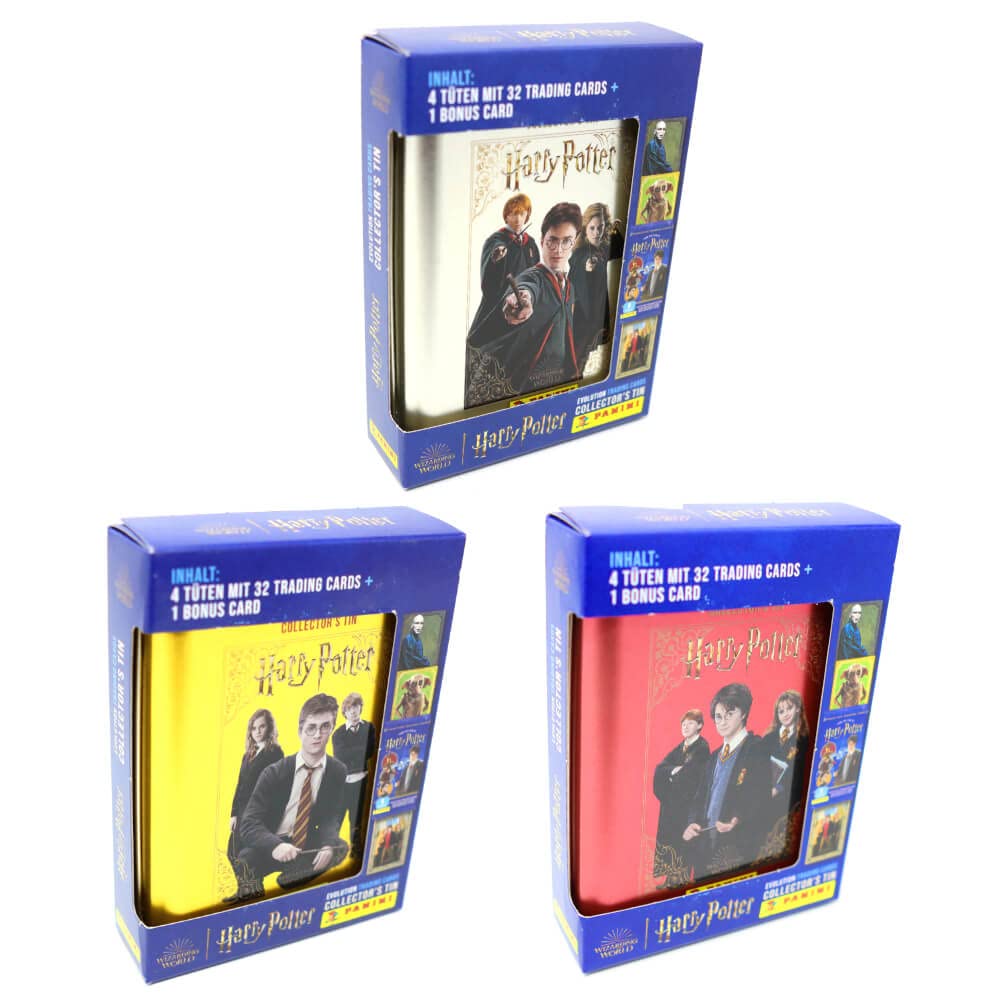 Panini Harry Potter Evolution Cards - Harry Potter Trading Cards Trading Cards - 3 Tin Tins