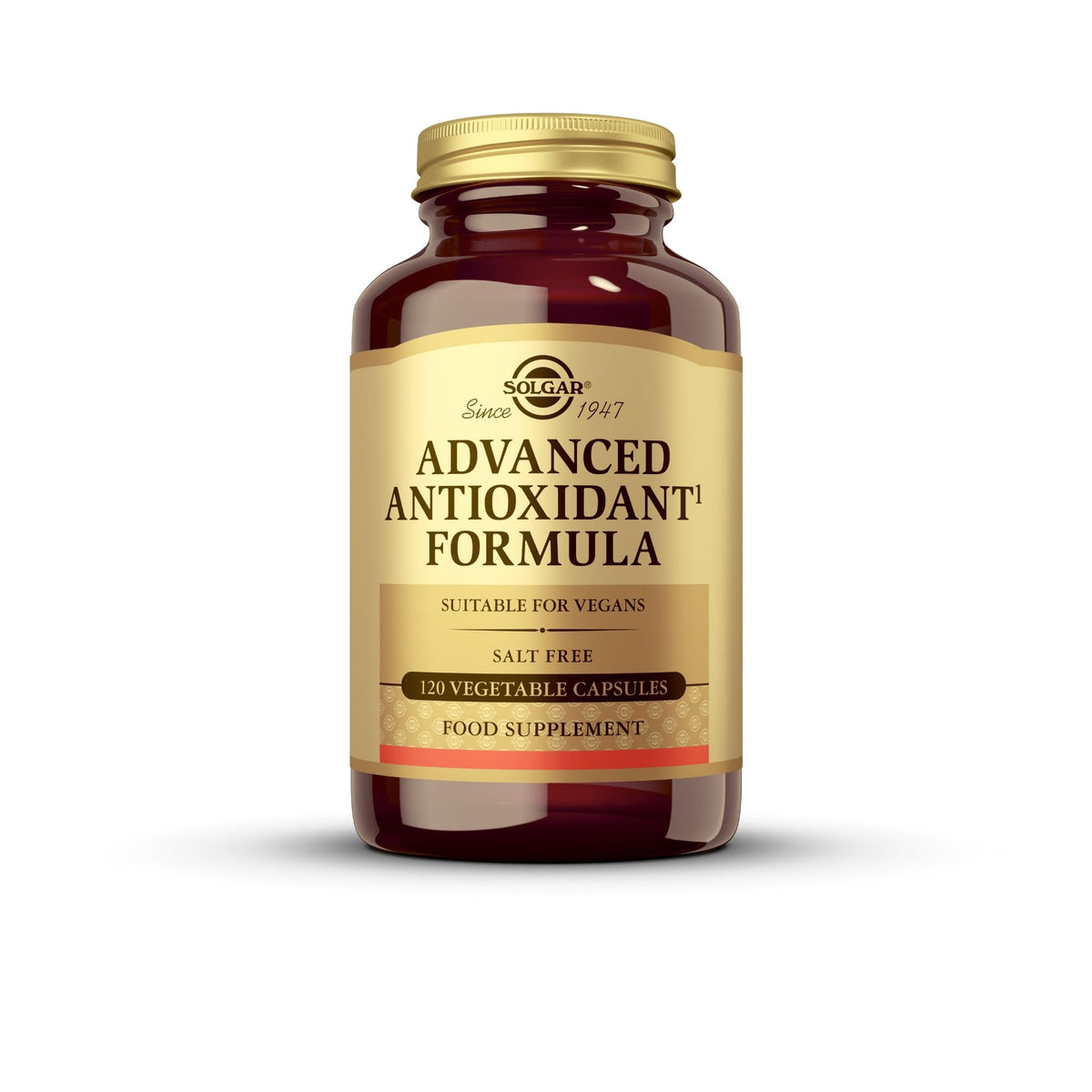 Solgar Advanced Antioxidant Formula, 120 Vegetable Caps - Full Spectrum Antioxidant Support - Contains Zinc, Vitamin C, E & A - Immune System Support - Vegan, Gluten Free, Dairy Free - 60 Servings