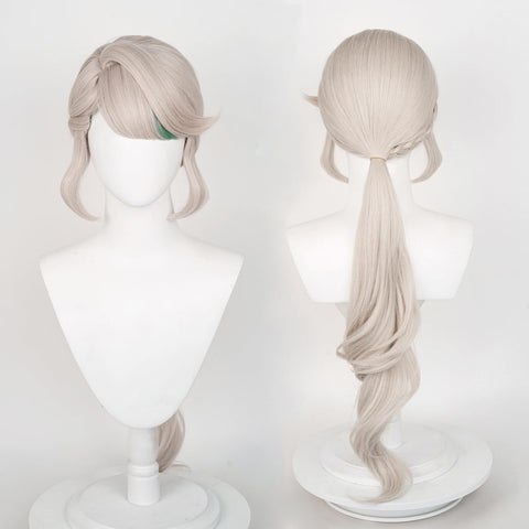 Anime Cosplay Wig, Genshin Impact Wig, with two Wig Caps, for Halloween, Party & etc. (Lynette Cosplay)