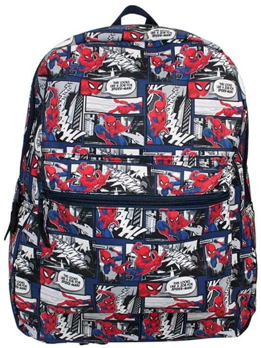 Spiderman Large Backpack for Boys School Bag for Kids Spider Man Marvel Superheroes Rucksack Comic Style