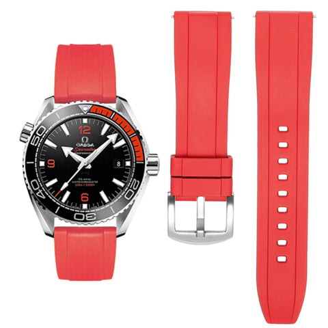 HEYOZURY FKM Rubber Watch bands Watch Bands Fluororubber Quick Release 19mm 20mm 21mm 22mm Smartwatche Bands for Men and Women Waterproof Sport Durable Watchbands FKM for Omega x Swatch MoonSwatch