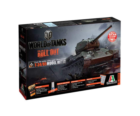 Italeri Model kit 36509 1:35 T-34/85 World of Tanks Vehicle