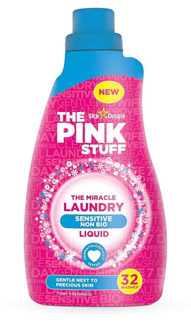 Stardrops The Pink Stuff Sensitive Non-Bio Laundry Liquid 960ml