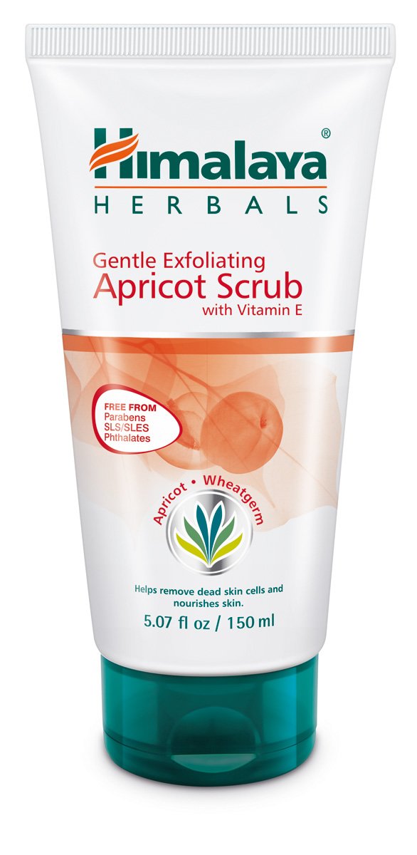 Himalaya Gentle Exfoliating Apricot Scrub with Vitamin E, Exfoliates Dead Skin Cells, For All Skin Types, Free from Parabens, SLS and Phthalates, 150 ml (5.07 oz)