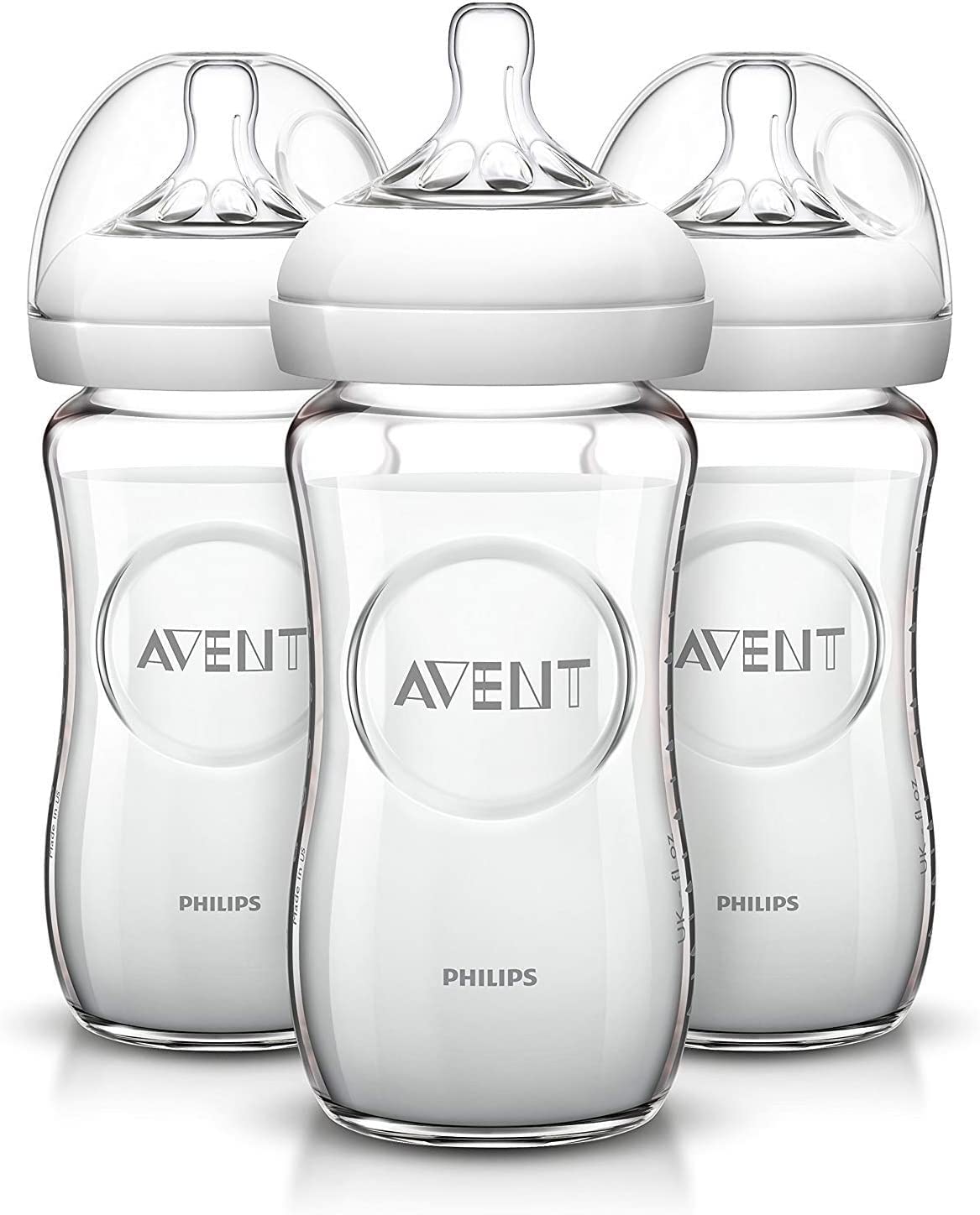 AVENT from Philips - Natural Baby Bottle Glass 8oz, 3pk