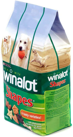 Winalot 3 x Shapes Biscuit Treats 1.8kg Bag