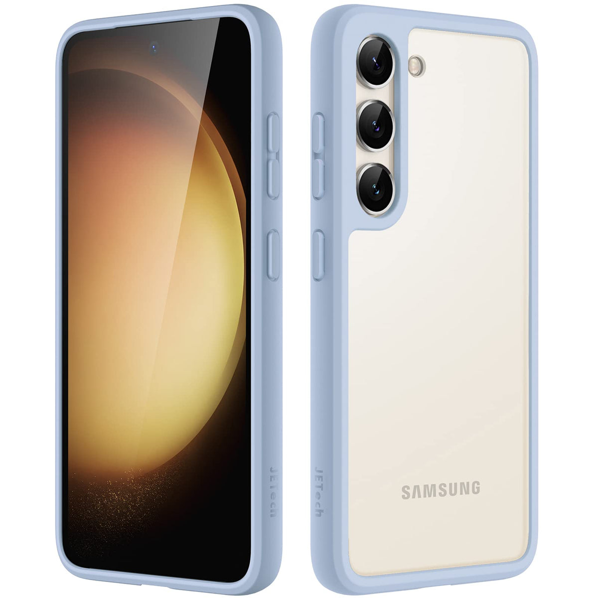 JETech Matte Case for Samsung Galaxy S23+ / S23 Plus 5G 6.6-Inch, Frosted Translucent Back Protective Slim Phone Cover, Anti-Fingerprints (Sky Blue)
