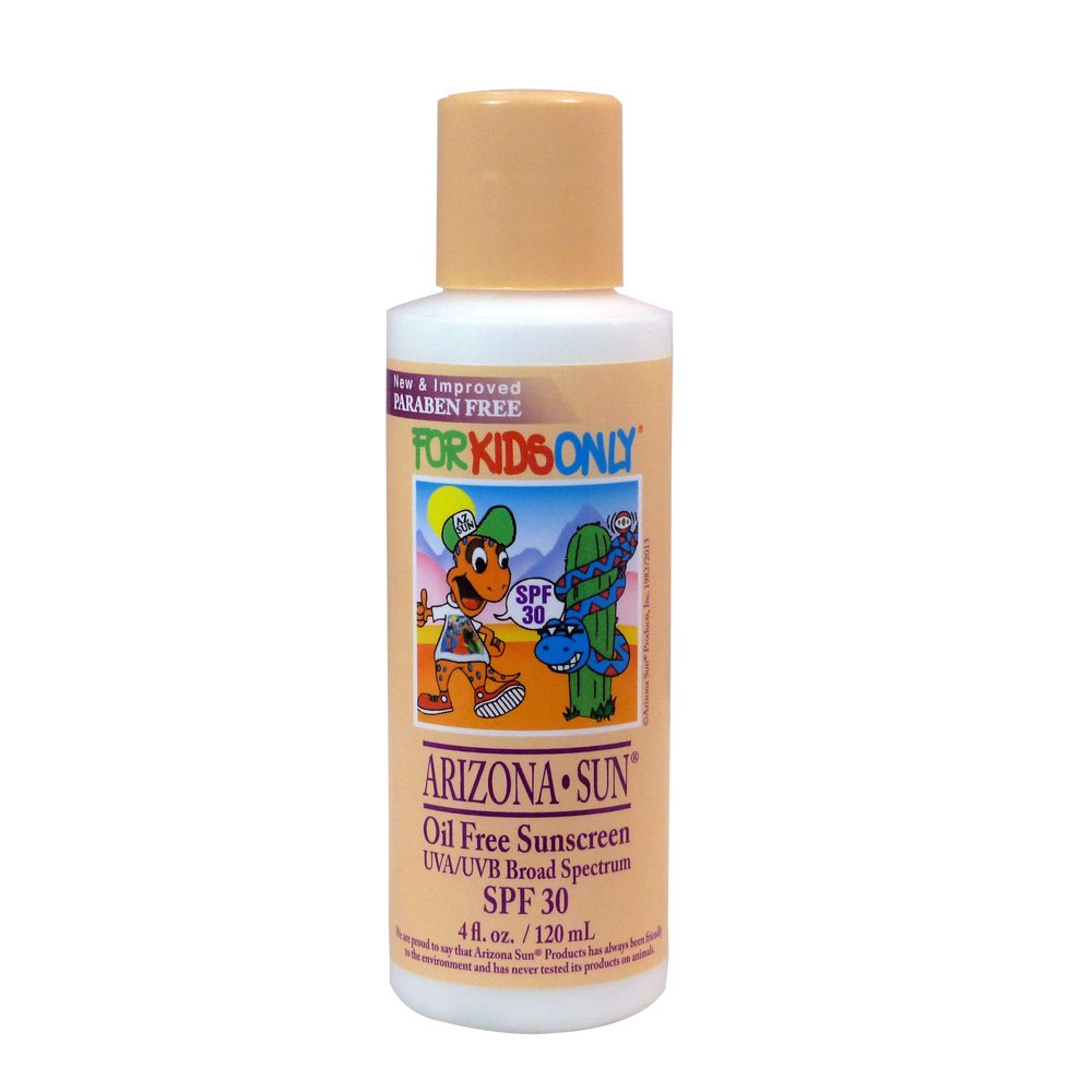 Arizona Sun - Sunscreen SPF 30 for Kids - 4 oz - Total Sun Protection Lotion - Oil Free - Face and Body - Just for Kids