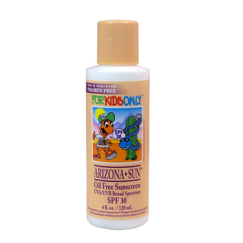 Arizona Sun - Sunscreen SPF 30 for Kids - 4 oz - Total Sun Protection Lotion - Oil Free - Face and Body - Just for Kids