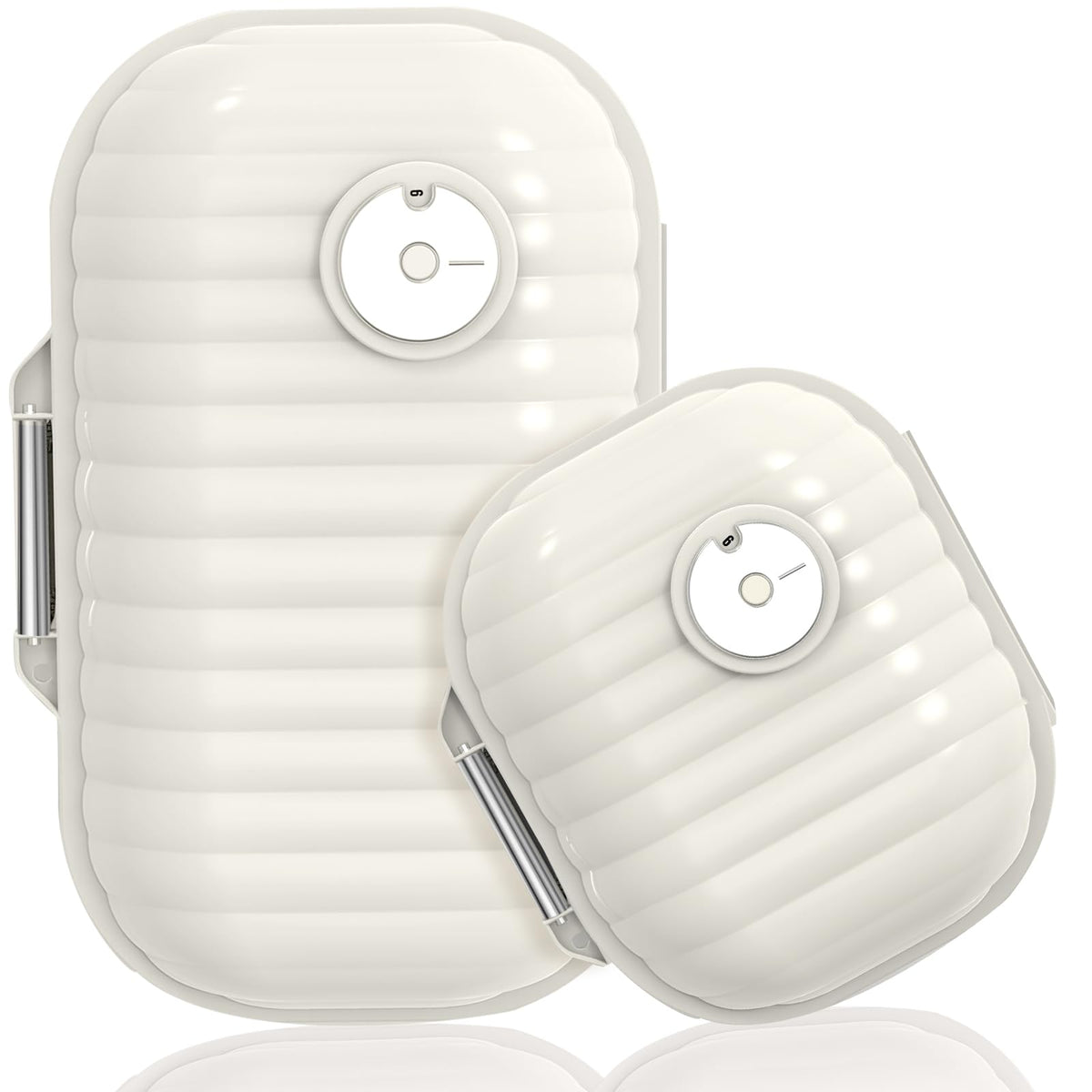 GloDeals Weekly Pill Organizer 7-Day Travel Medicine Organizer BPA Free Moisture Proof Portable Medicine Container for Vitamins,Fish Oils, Supplements (2 Pack)