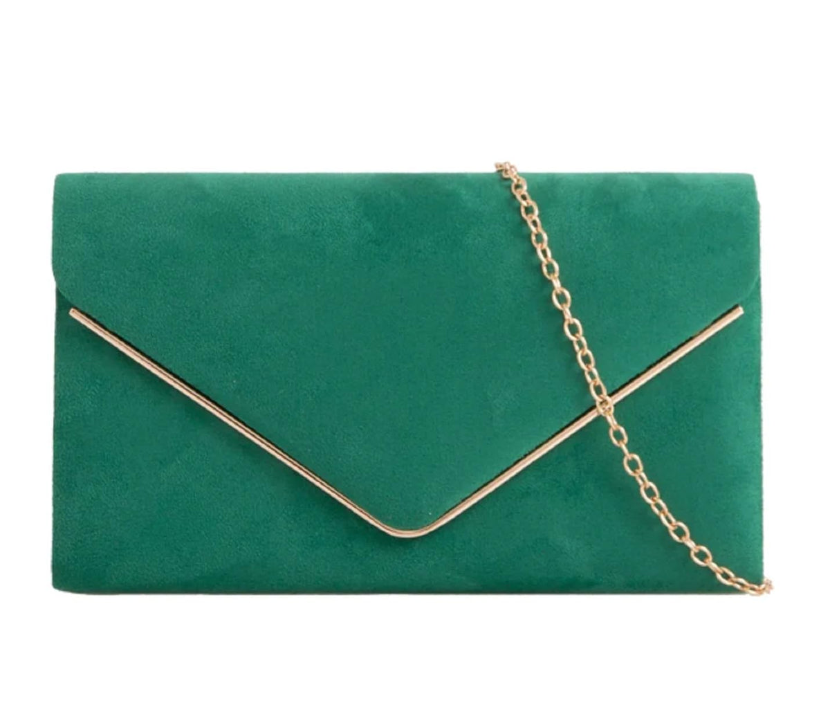 LeahWard Women's Clutch Bag, Wedding Evening Handbags, Chain Shoulder Strap Cross Body Bag (GREEN)