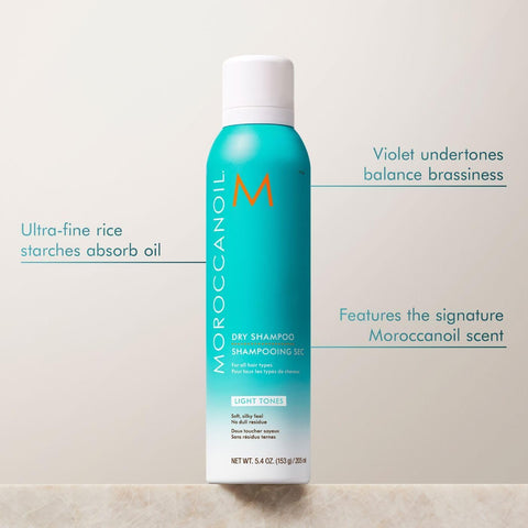 Moroccanoil Dry Shampoo Light Tones, 205 ml