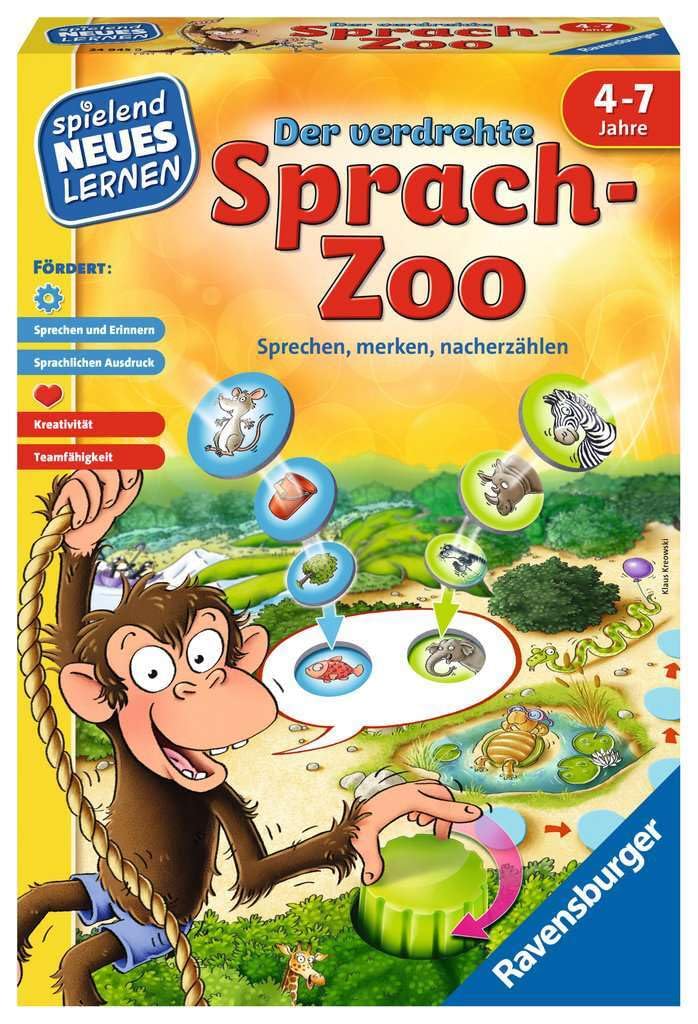 Ravensburger 24945 â€˜Der Verdrehte Sprach-Zooâ€™ Educational Game