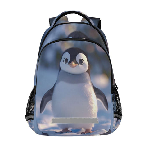 ALAZA Cute Penguin Kids School Backpack for Girls & Boys, Kids Laptop Bookbag with Reflective Strip 17in
