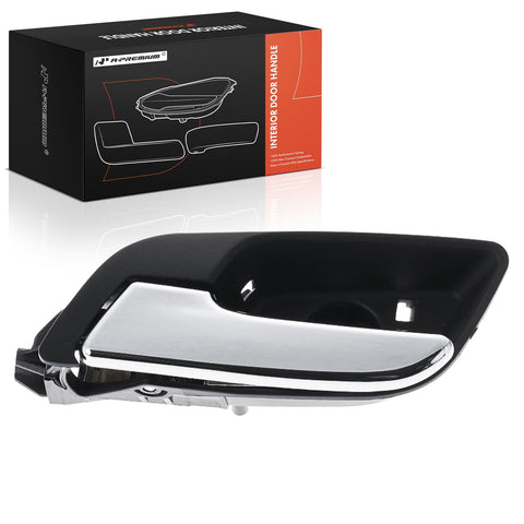 A-Premium Front or Rear Left Driver Side Interior Door Handle Compatible with Chevrolet Equinox 2010-2017, Malibu 2013-2015, Impala 2014-2019, Sonic, Malibu Limited & GMC Terrain, Chrome Lever