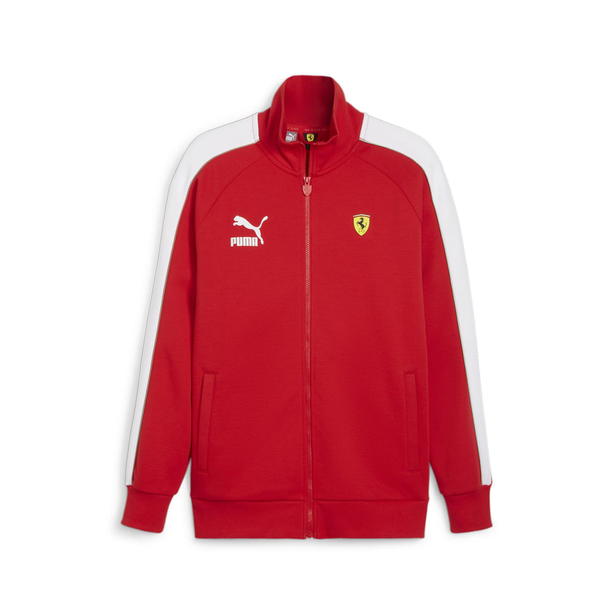 PUMA Men's Standard Scuderia Ferrari Race MT7 Track Jacket, Rosso Corsa-SS24