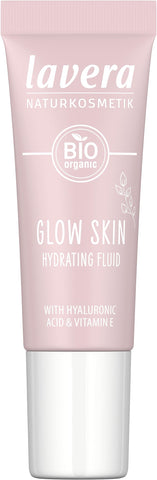 lavera Glow Skin Hydrating Fluid - moisturising - shimmering glow - Natural hyaluronic acid & Vitamin E - VEGAN - 9 ml