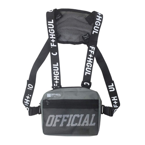 Leikance Vest Bag,Unisex Chest Bag Hip Hop Style Vest Crossbody Bag Fashion Chest Rig Vest Waist Bag