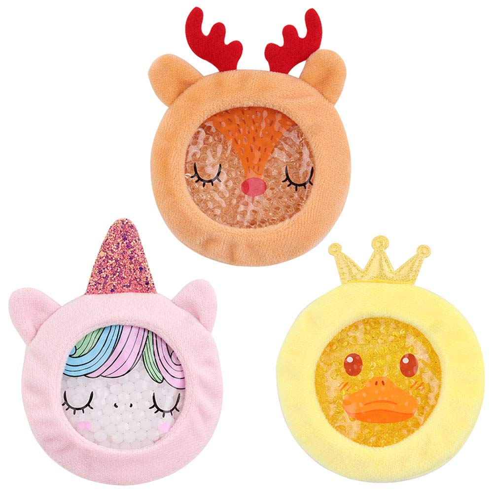Hilph Kids Ice Pack for Injuries, Reusable Child Ice Pack Cold Compress for Kids with Sleeves Soothing Bump Ice Pack Ideal for Kids Pain Relief, Fever, Swelling, Wisdom Teeth - 3 Pack