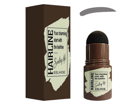 GETTFULLY Eyebrow Stamp Stencil Kit | 1pc Long-lasting Waterproof Eyebrow Stamp, 24pcs Reusable Stencils, 2pcs Delicate Brow Brush | Eyebrow Make Up Kit (27 pieces) (Dark Grey)