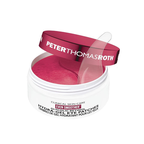 Peter Thomas Roth | Even SmootherÃƒÆ’Ã‚Â¢ÃƒÂ¢Ã¢â€šÂ¬Ã…Â¾Ãƒâ€šÃ‚Â¢ Glycolic Retinol Hydra-Gel Eye Patches, Under-Eye Patches With Glycolic Acid and Retinol, Treats Tiny Bumps, Texture, Fine Lines and Wrinkles Under the Eye Area