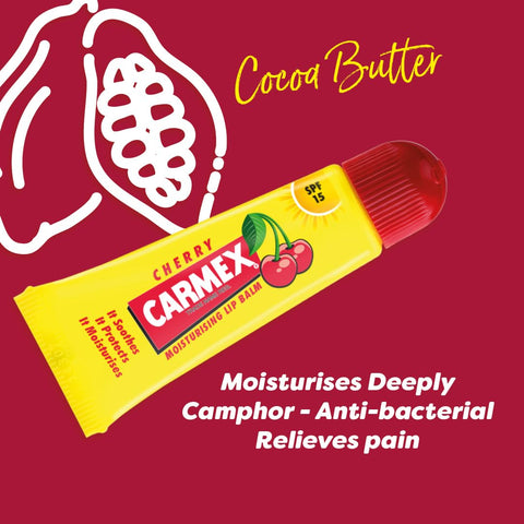 Carmex Spf15 Cherry Moisturising Lip Balm, 10g, 10 g