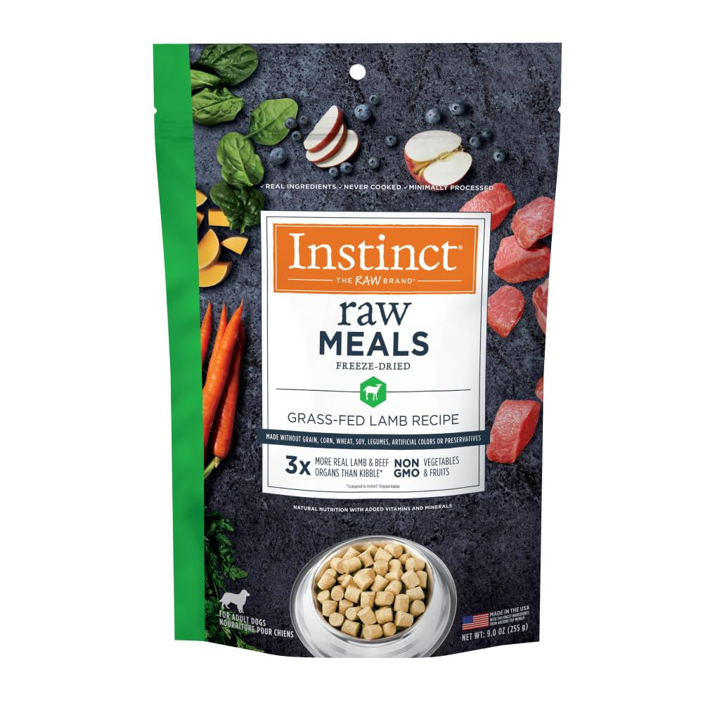 Instinct Freeze Dried Raw Meals Grain Free Recipe Dog Food 9 Ounce (Pack of 1)