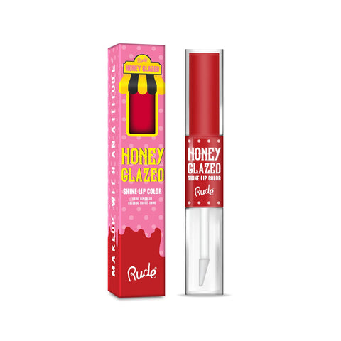 RUDE Honey Glazed Matte Ultra Shine Lip Gloss Color (Maple Bacon)