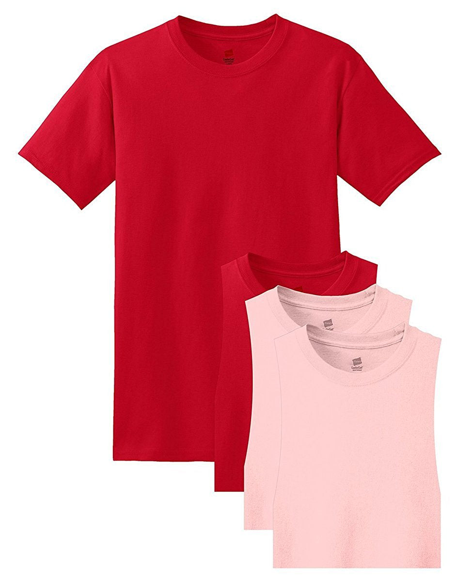 Hanes Men's TAGLESS ComfortSoft Crewneck T 4P