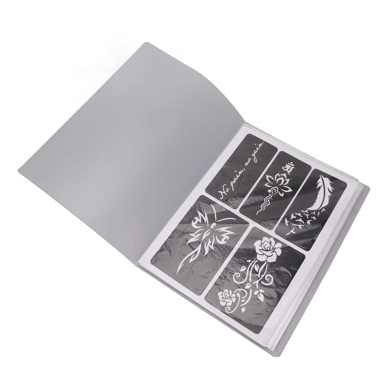 19 Sheets Tattoo Stencils, Waterproof Temporary Reusable Body Art Glitter Tattoo Templates (31 X 23.2cm) - More Than 400 Patterns