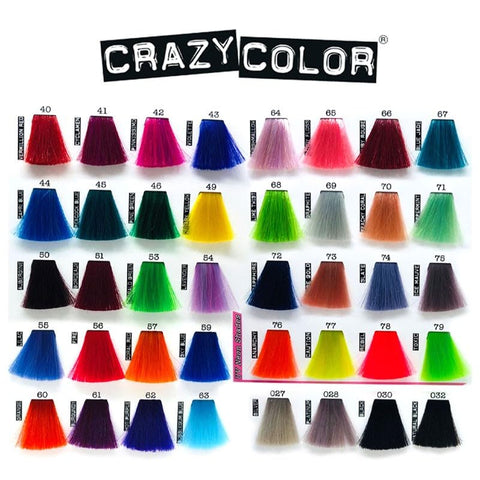 Renbow Crazy Colour 4 x Semi-Permanent Hair Colour Creams, 100ml