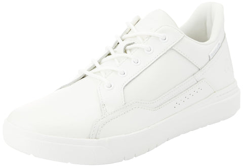 Timberland Men's Allston Low Lace Up Sneaker, White Full Grain, 7