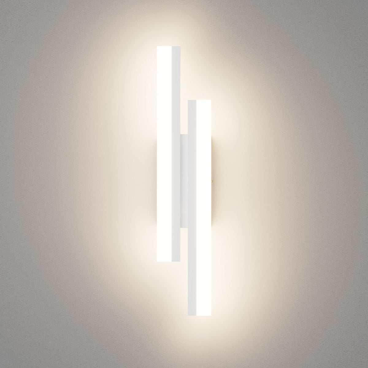 Klighten 40cm LED Indoor Wall Light 12W 850LM Modern Wall Lamp Aluminium Iron + Acrylic Wall Light for Bedroom Living Room Hallway Stairs 110-240V White